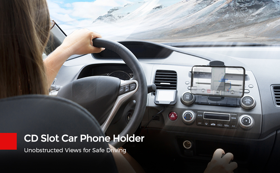 cd slot car phone mount