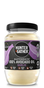 Garlic avocado mayonnaise, gluten and sugar free, ketogenic