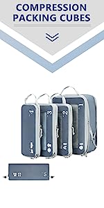  5 Set Compression Packing Cubes