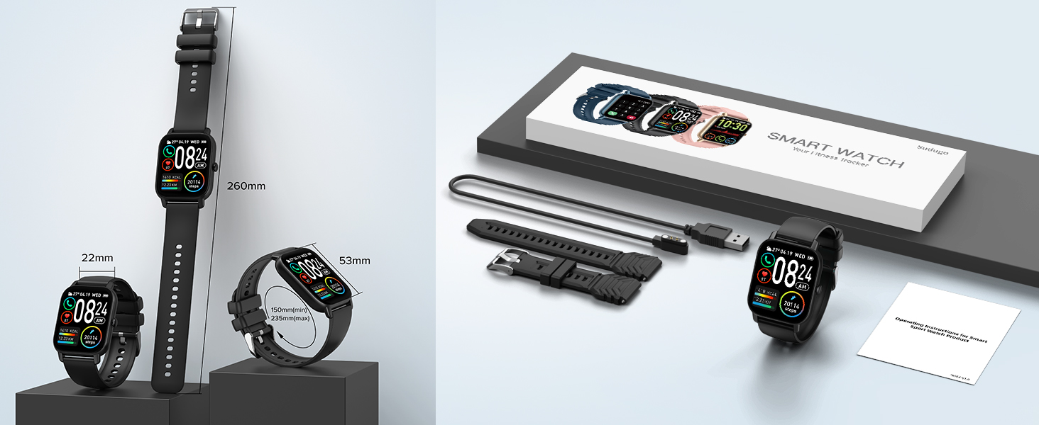 running watch fitness tracker watch for women smart watch for men waterproof watch