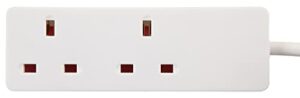 PRO ELEC PELB1913 2 Gang Extension Lead White