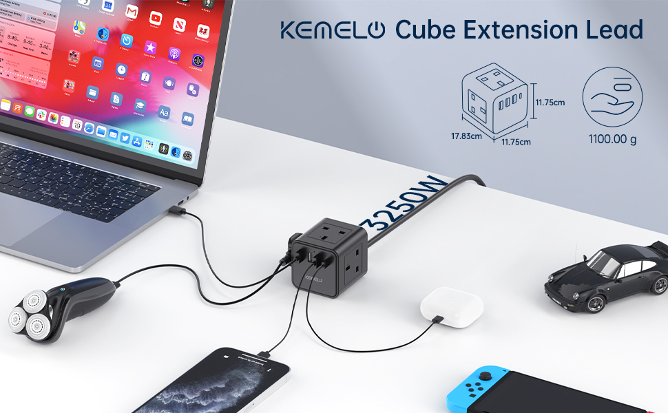 extension lead with usb slots