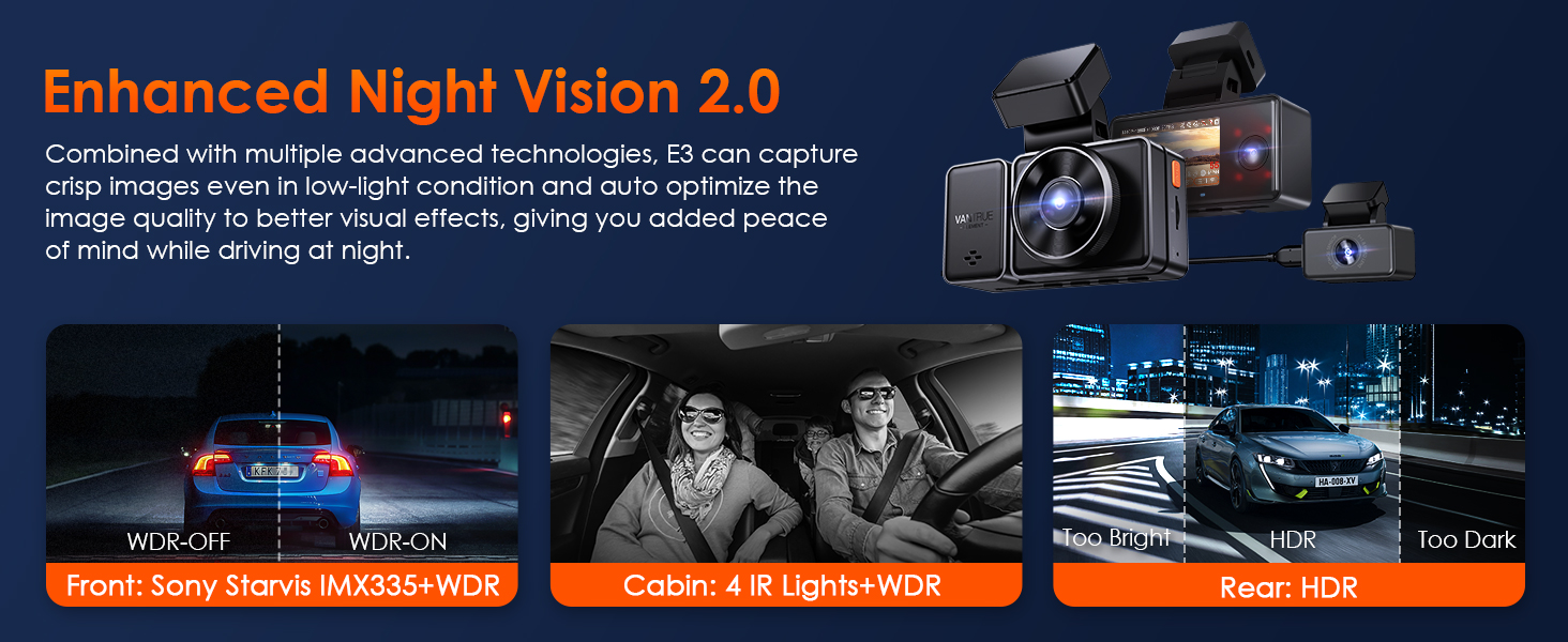 dash cam night vision