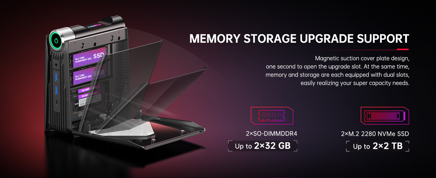 ACEMAGICIAN AMR5 Mini PC, AMD Ryzen 7 5800U Mini Gaming PC