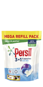 Persil 3 in 1 Non Bio Washing Capsules 1.350 kg 50 washes, gentle next to sensitive skin