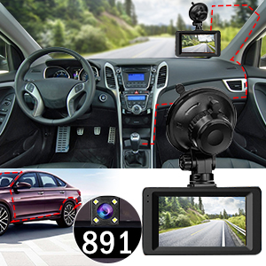 dash cam front and rear