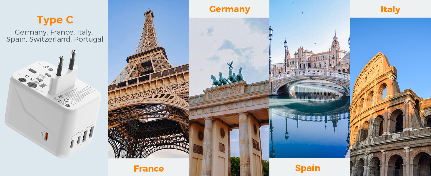 travel adapter uk to europe