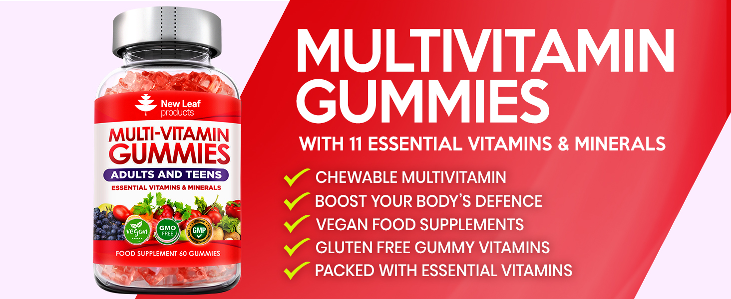 New leaf Products Multivitamin Gummies EBC