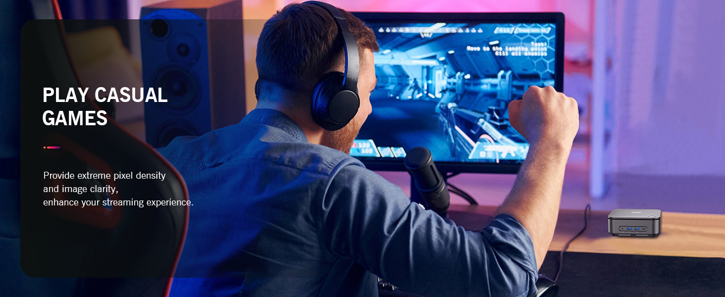 ACEMAGICIAN TK11 Mini PC, Intel Core i5 11320H 16GB DDR4 512GB SSD Mini Computer