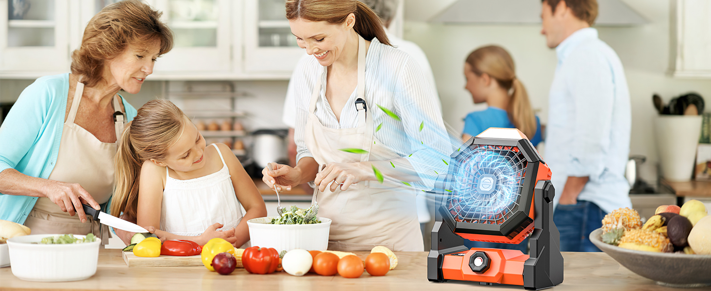 Camping Fan with LED Lantern Rechargeable Battery Tent Fan Camping Fan for Tents Table Desk Fans