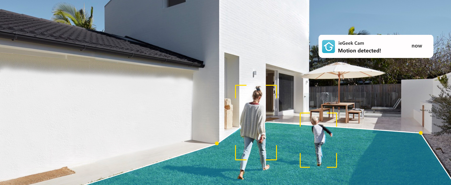 ieGeek 5MP 360° Solar Security Camera Outdoor Battery Wireless CCTV Camera Systems