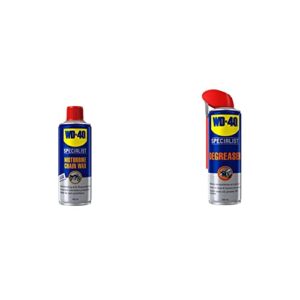 WD-40 Specialist Motorbike Chain Wax - 100ml & Specialist Degreaser Spray - Professional Strength