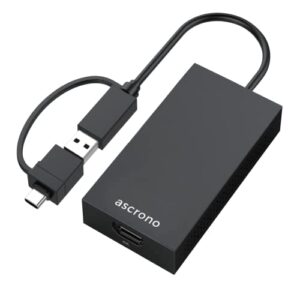 Ascrono External Graphics Adapter | Dual Monitor Adapter for Apple MacBook M1 and M2 | Extend or Mirror Screen to Dual 4K HDMI Monitor | Perfect Accessory for M1 or M2
