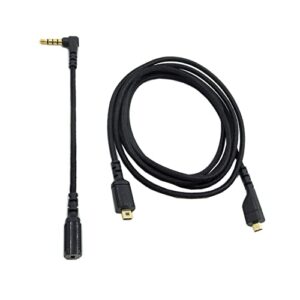 Xingsiyue 3.5MM Headset Cable(1pc) and USB Headset Cable(1pc) Compatible With SteelSeries Arctis 3 5 7