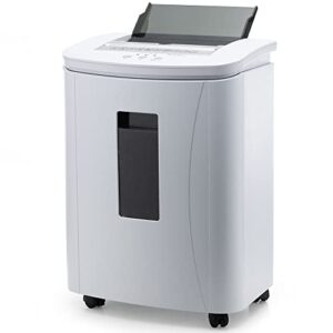 iOCHOW Auto Feed Paper Shredder: 150-Sheet Micro Cut Security Level P-4 Shreds Document & Credit Card Quiet Commercial Heavy Duty Shredder Continuous Running Time 30 Minutes with 25L Pull-out Bi