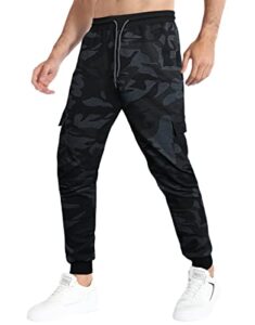 APTRO Mens Joggers Casual Tracksuit Bottoms Jogging Bottoms Sweatpants Workwear Gym Sports Trousers Cargo
