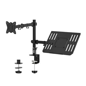 GRIFEMA Monitor Arm with Laptop Tray for 13-32" Screen
