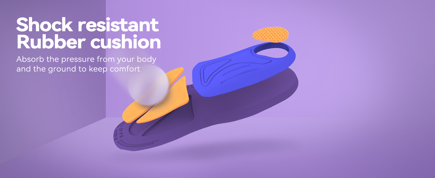 The achilles tendonitis insole effectively absorbs shock and relieves the impact from the ground
