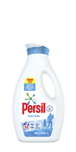 Persil Non Bio Laundry Washing Liquid Detergent 1.539 L 53 washes, gentle next to sensitive skin