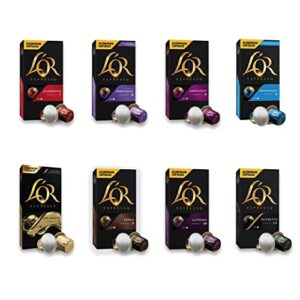 L'OR Favourites Assortment Nespresso Compatible Coffee Pods (Pack of 8