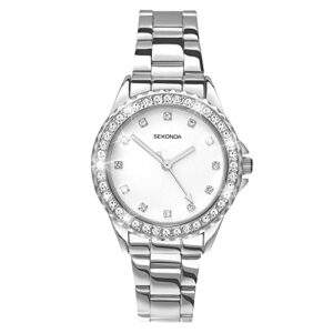 Sekonda Women's Quartz Watch 33mm with Stone Set Case
