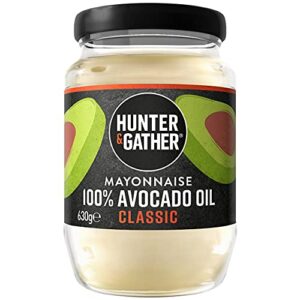 Hunter & Gather Avocado Oil Mayonnaise 630g | Made with Pure Avocado Oil and British Free Range Egg Yolk | Paleo