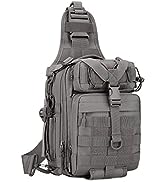 HUNTVP Mini Tactical Chest Sling Bag Molle Shoulder Bag Crossbody Cell Phone Holder Bag Sport Day...