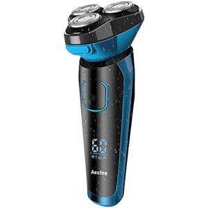 Aesfee Electric Shavers for Men IPX7 Waterproof Wet and Dry