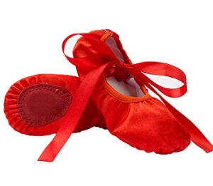 APTRO Ballet Shoes Split Sole Dance Shoes Yoga Shoes Ballet Pumps Slippers Gymnastics Flats for Girls Adults