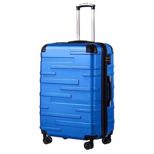 COOLIFE Hard Shell Suitcase with TSA Lock and 4 Spinner Wheels Lightweight 2 Year Warranty Durable (Navy Blue