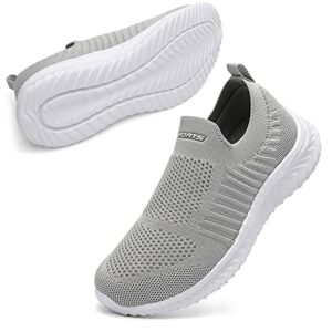 STQ Womens Slip On Trainers with Memory Foam Ladies Casual Shoes