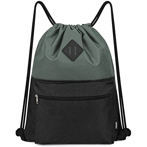 WANDF Drawstring Backpack Sports Gym Bag with Wet Compartment