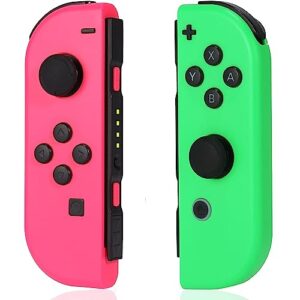 CKXTSH Replacement Joy Cons for Switch Wireless Controllers with Double Vibration/Wake-Up/Screenshot/Motion Control