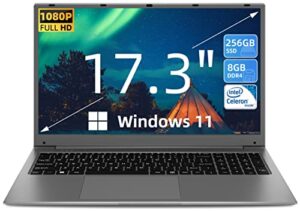 SGIN Laptop 17.3 Inch 8GB RAM 256GB SSD