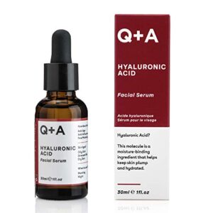 Q+A Hyaluronic Acid Facial Serum. A hydrating Hyaluronic Acid serum for healthy and plump skin. Works as a moisturiser for your face