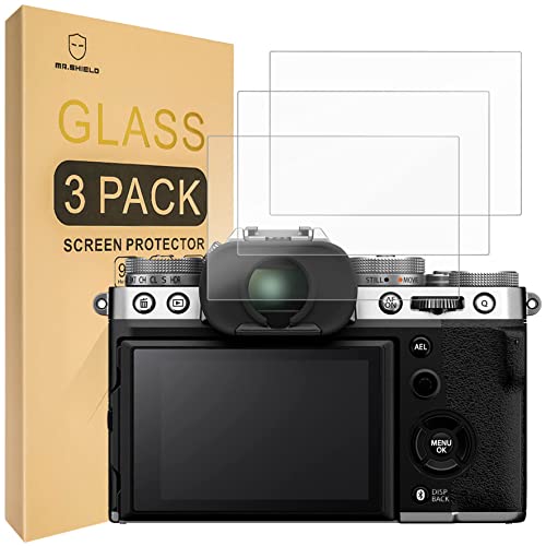 Mr.Shield Screen Protector For Fujifilm X-T5 XT5 Camera [Tempered Glass] [9H Hardness] [3-Pack] Screen Protecto