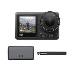 DJI Osmo Action 4 Adventure Combo - 4K/120fps Waterproof Action Camera with a 1/1.3-Inch Sensor