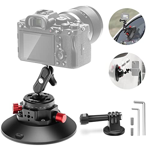 Neewer 6" Camera Suction Mount with Ball Head Magic Arm