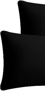 PILLOW CASES BLACK