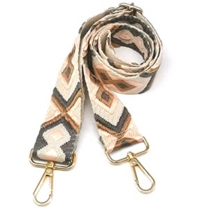 Hibate Universal Replacement Shoulder Strap for Women's Handbags - Wide 3.8cm Crossbody Bag Straps - Diamond_Pink