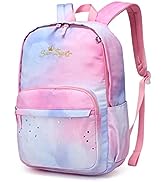 Caran·Y Girls School Backpack, Galaxy School Bag Large Capacity Waterproof Casual Daypack, Lightw...