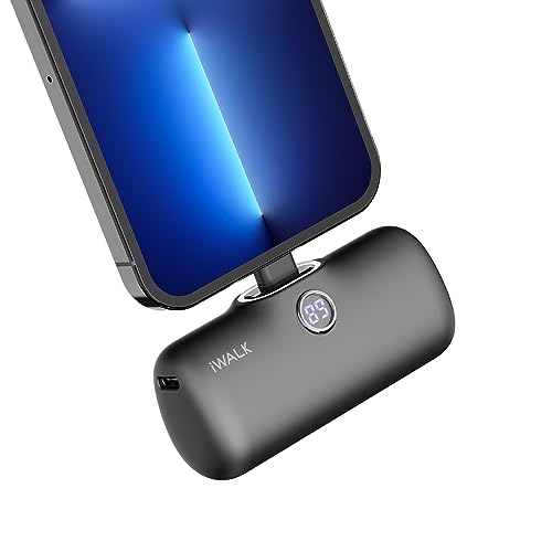 iWALK Portable Charger 4800mAh Power Bank Small and Cute Battery Pack PD Fast Charging power bank Compatible with iPhone 14/14 Plus/14 Pro/14 Pro Max/13/12/11 /XS/XR/X/8/7/6/Plus and More