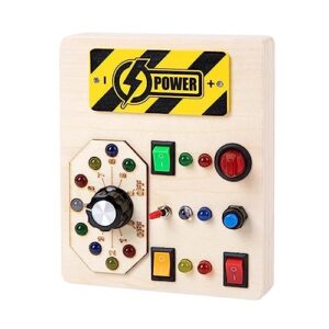 Wooden Busy Board for Toddlers