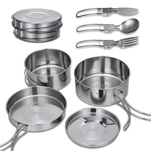 ATPWONZ 7Pcs Camping Cookware Set