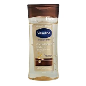 Vaseline Intensive Care Cocoa Radiant Body Oil 100% natural cocoa butter for dry skin 200 ml