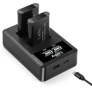 Lachy 2-Pack NP-BX1 Battery Pack and Dual Battery Charger for Sony NP-BX1 and Sony DSC-RX100