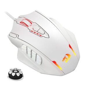Redragon M908 Impact RGB LED MMO Mouse with Side Buttons Optical Wired Gaming Mouse with 12