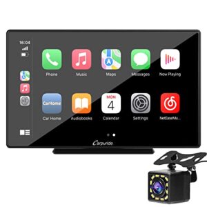 [2023 Newest] Carpuride 9 inches Wireless Apple Carplay & Android Auto Car Stereo with Backup Cam