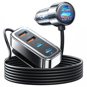 AINOPE 90W USB C Car Charger 6-Port