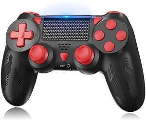 Bonacell Wireless Controller for P 4 Gamepad with 6-Axis Motion Sensor Turbo Touch Pad Joystick for P 4/pro/slim/PC Windows